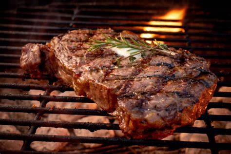 Argentinský Rib Eye steak na grilu