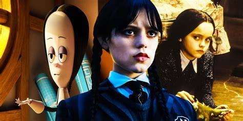 Wednesday Addams prodává limonádu skautce