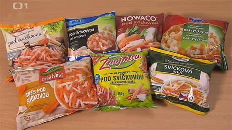 mražená zelenina do polévky v misce