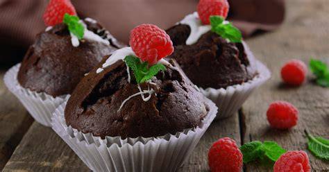 Čokoládové muffiny bez cukru s datlemi