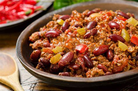 chilli con carne s fazolemi