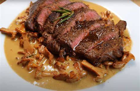 Hovězí steak s koprovou omáčkou