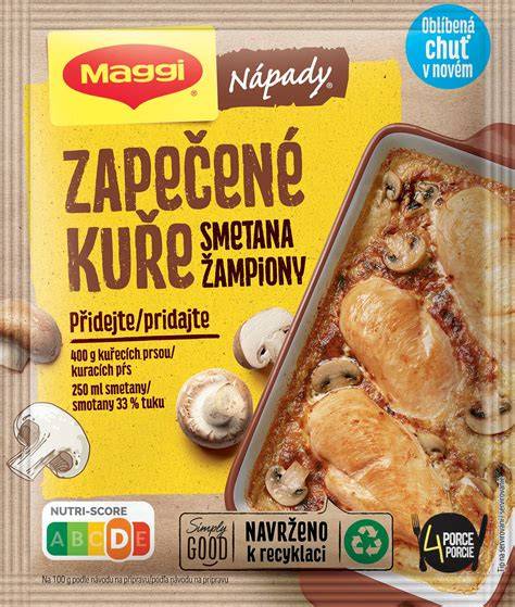 zapečené kuře s lesními houbami