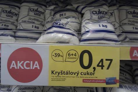 balení cukru krystal jeden kilogram