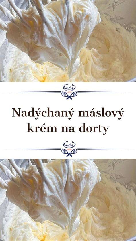 nadýchaný máslový krém na dort