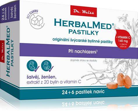 HerbalMed bylinné pastilky bez cukru