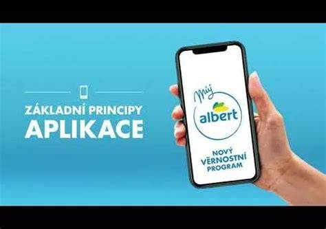 Mobilní aplikace Můj Albert věrnostní karta