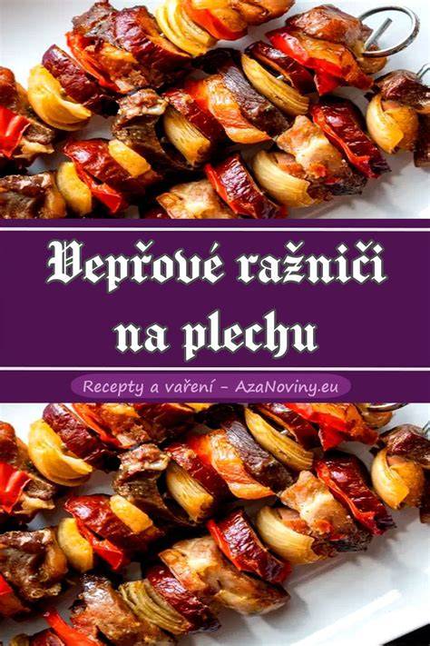 Vepřové špízy se zeleninou na plechu