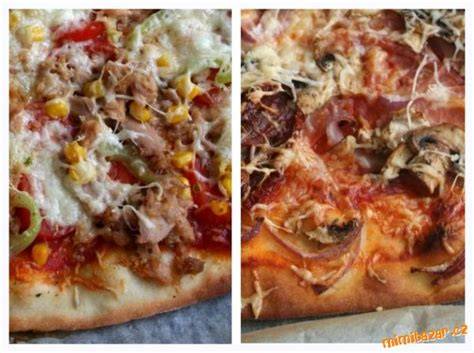 tenká křupavá pizza na kameni