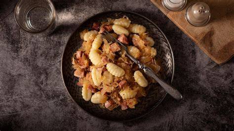 Gnocchi se zelím a slaninou