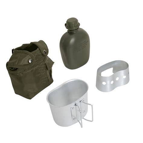 nerezová bushcraft sada láhev pítko vařič