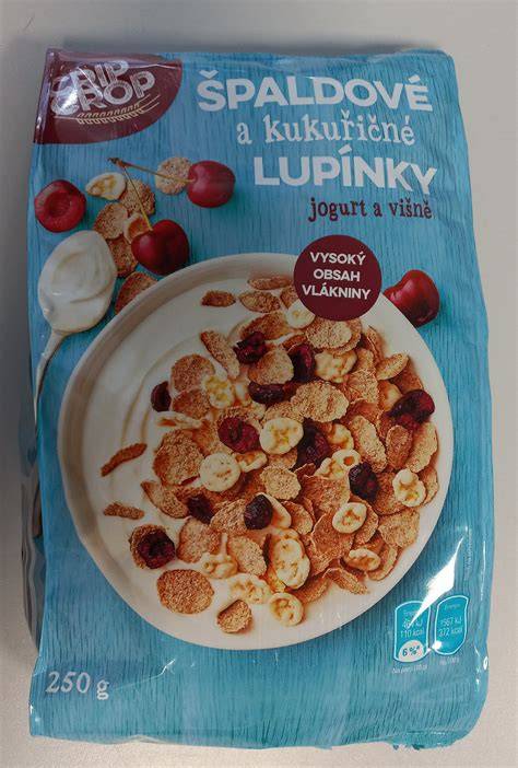 Špaldové lupínky s mlékem v misce