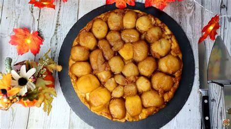 obrácený jablečný koláč Tarte Tatin