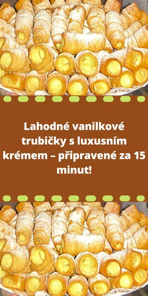 Vanilkové trubičky s krémem