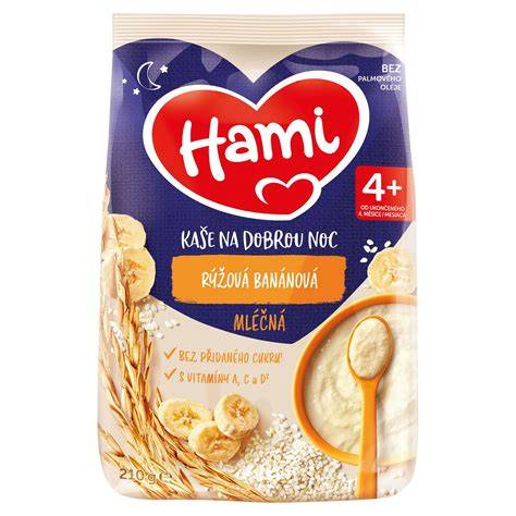 Hami rýžová banánová kaše v misce
