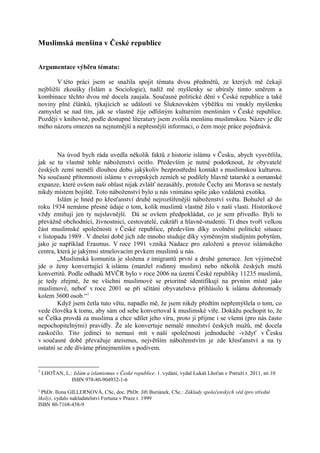 Muslimská komunita v České republice