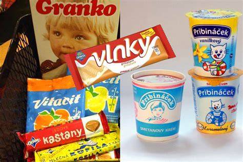 Retro české potraviny a uzeniny