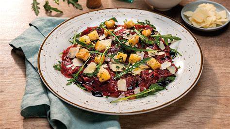 Hovězí carpaccio s nutričními hodnotami