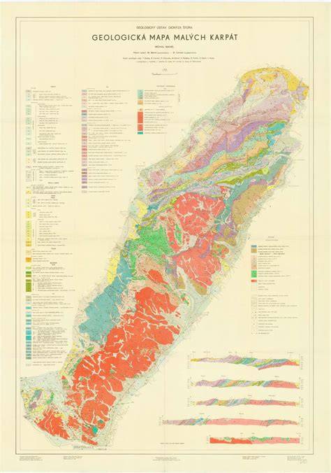 Geologická mapa Podkrušnohorské pánve
