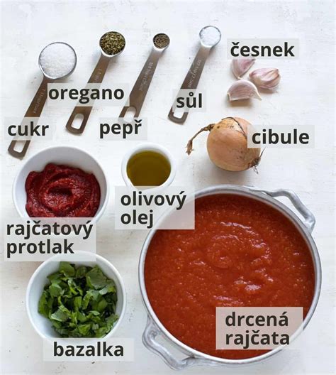 rajčatová omáčka Marinara se špagetami