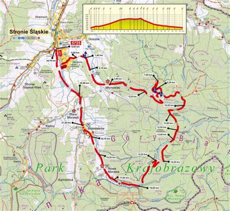 Mapa okružní trasy Kokořínskem