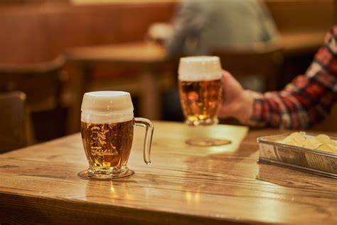 čepované pivo v restauraci